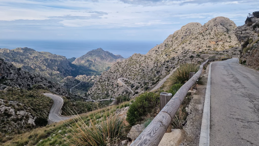 Famous cycling climb, Mallorca's Sa Calobra