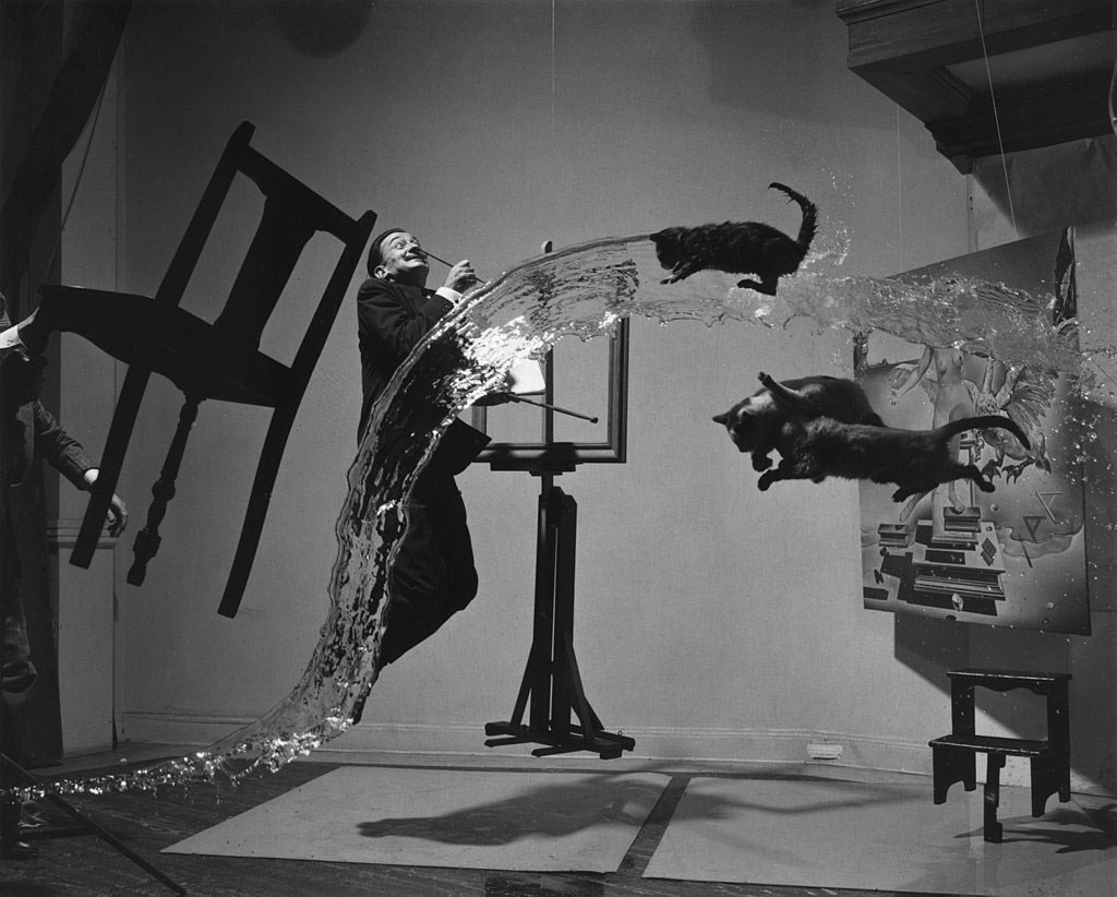 Dali, one of Spain's 4 most famous Artists - Philippe Halsman's Dali Atomicus (1948)
