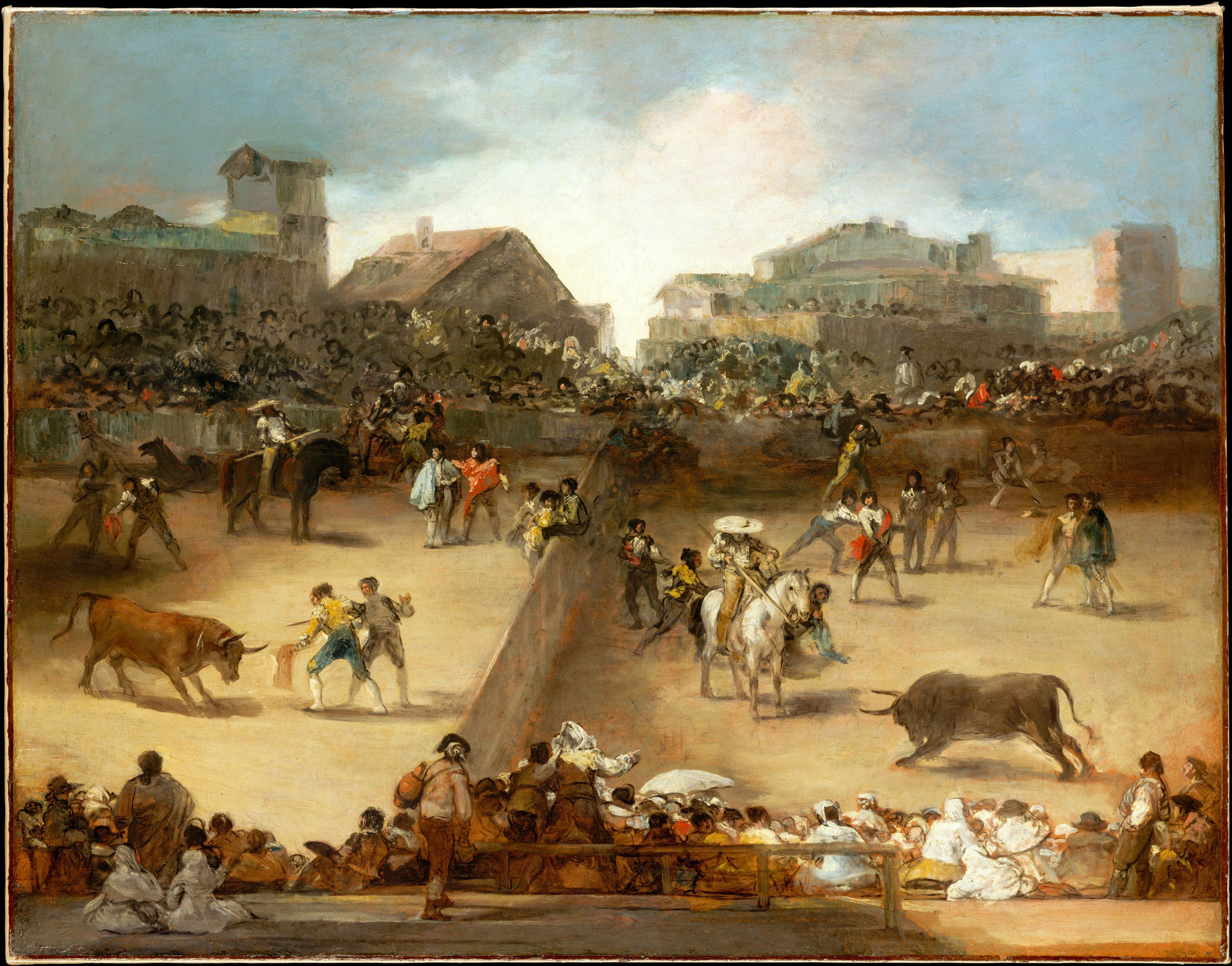 Spain's 4 most famous Artists - Goya, Painting of a Bullfight 