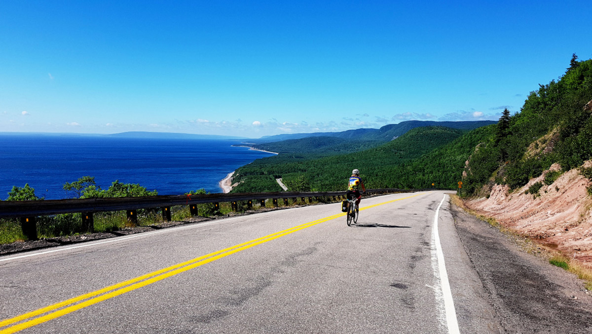 Cycling Canada's famous Cabot Trail in Maritime Canada