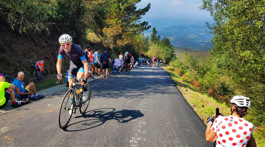 Basque Country's Tough Famous Cycling Climb Balcón Bizkaia Monte Oiz