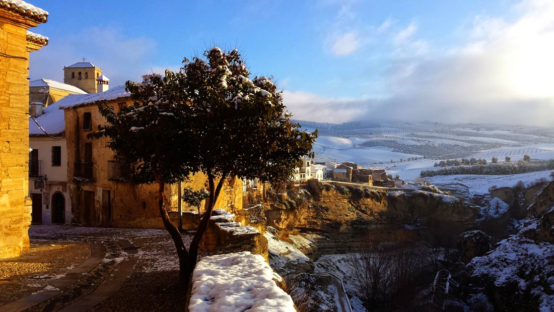 The Best of Andalucia's small towns, Alhama de Granada, snowstorm