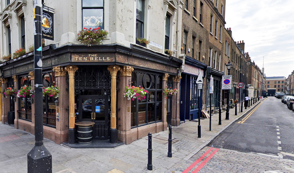 Walking Tour of London England's East End - Historic Pub, The Ten Bells
