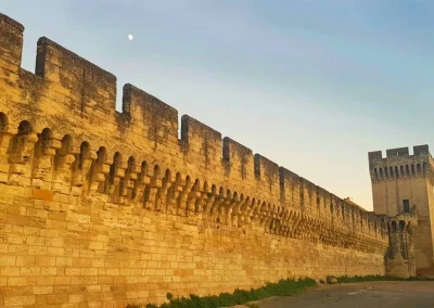 Cycle Trip to Avignon, Castle Walls in this UNESCO heritage city