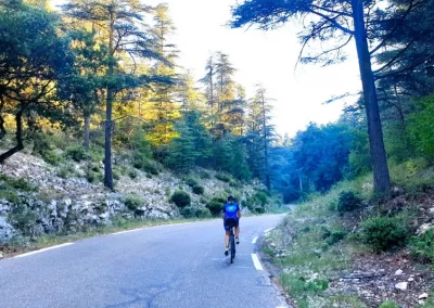 Self-led road bike trip up Mount Ventoux