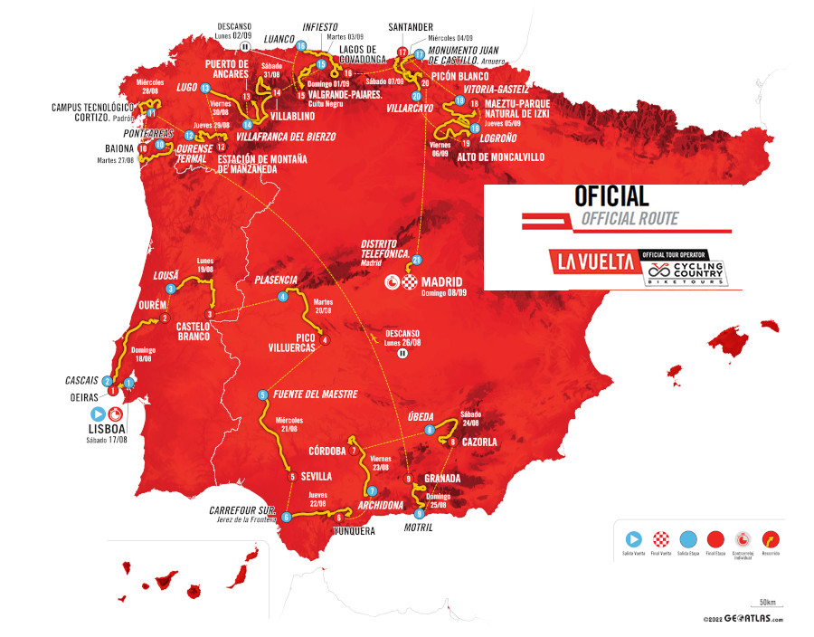 La Vuelta 2024 Bike Tour, Official VIP Tour of Spain