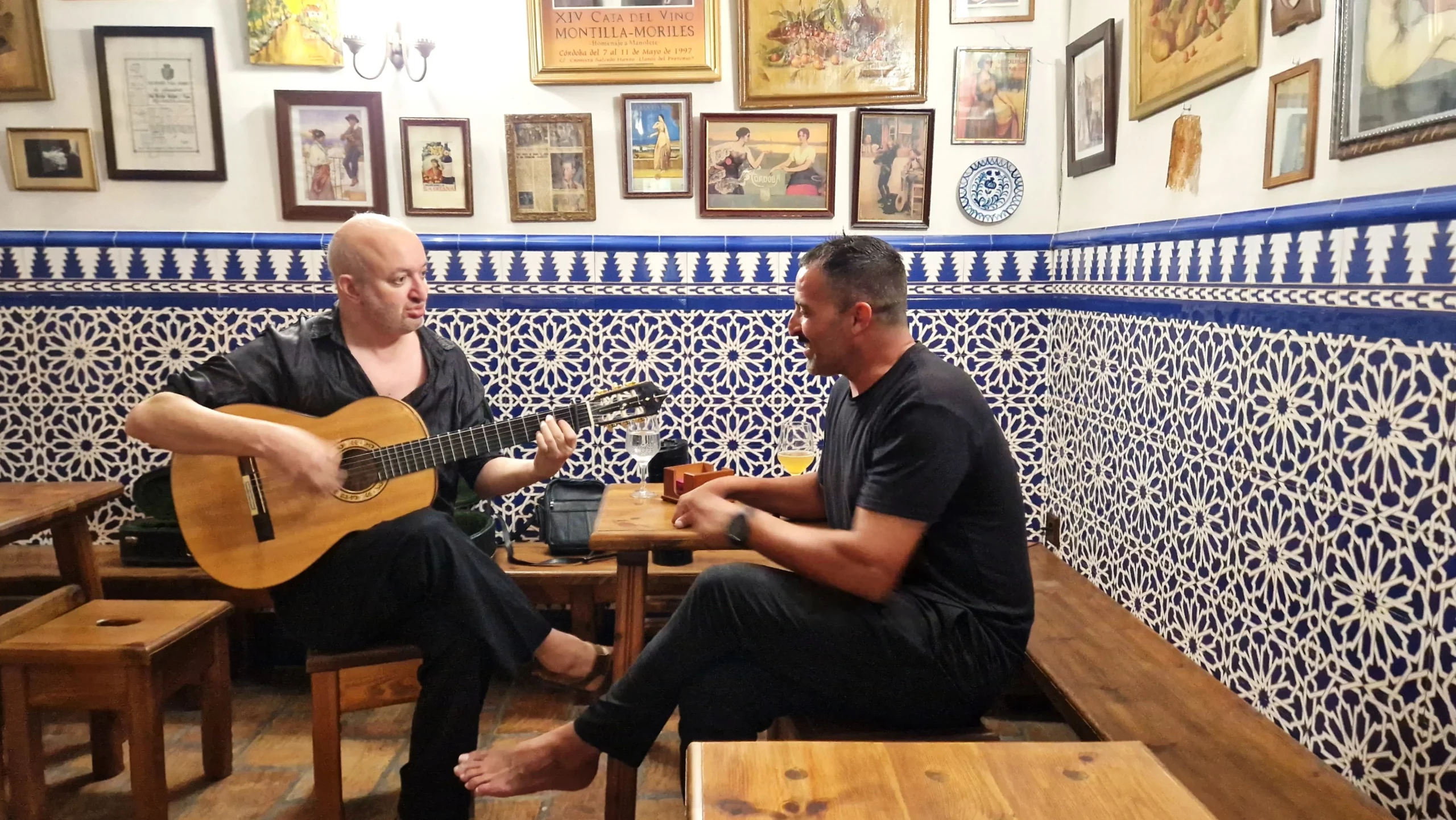 Flamenco singers in an Andalucian bar