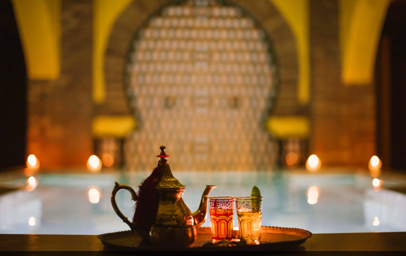 The Hammam Hot Bath Spas in Andalucia serve Mint Tea, a traditional part of the Arabic Hot Bath.